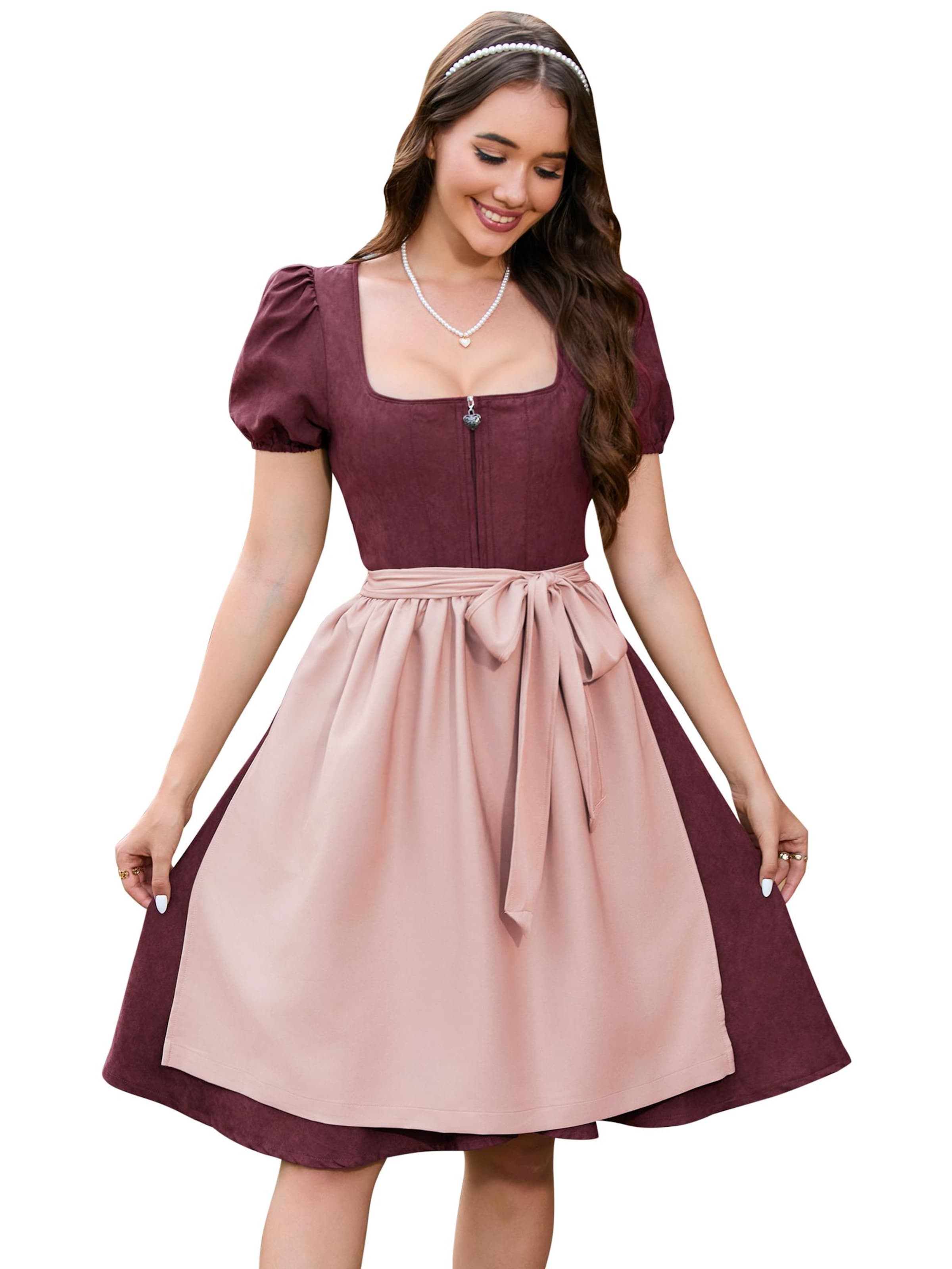 Yesfashion Dirndl in Red: front