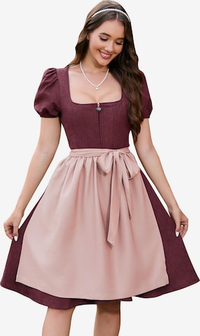 Yesfashion Dirndl in Red: front