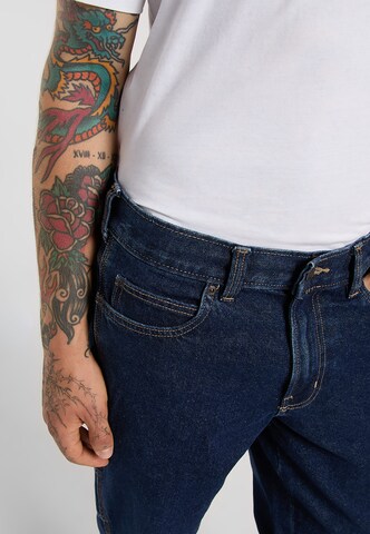 DICKIES Tapered Jeans in Blauw