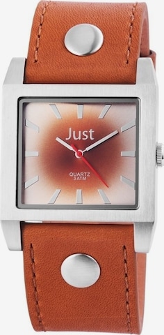 JUST Analog Watch in Brown: front