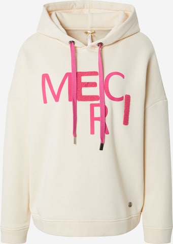 Sweat-shirt 'MERCI' Key Largo en beige : devant