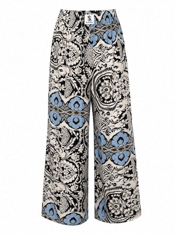 NAYELPARIS Wide leg Broek 'MILANO' in Gemengde kleuren: voorkant