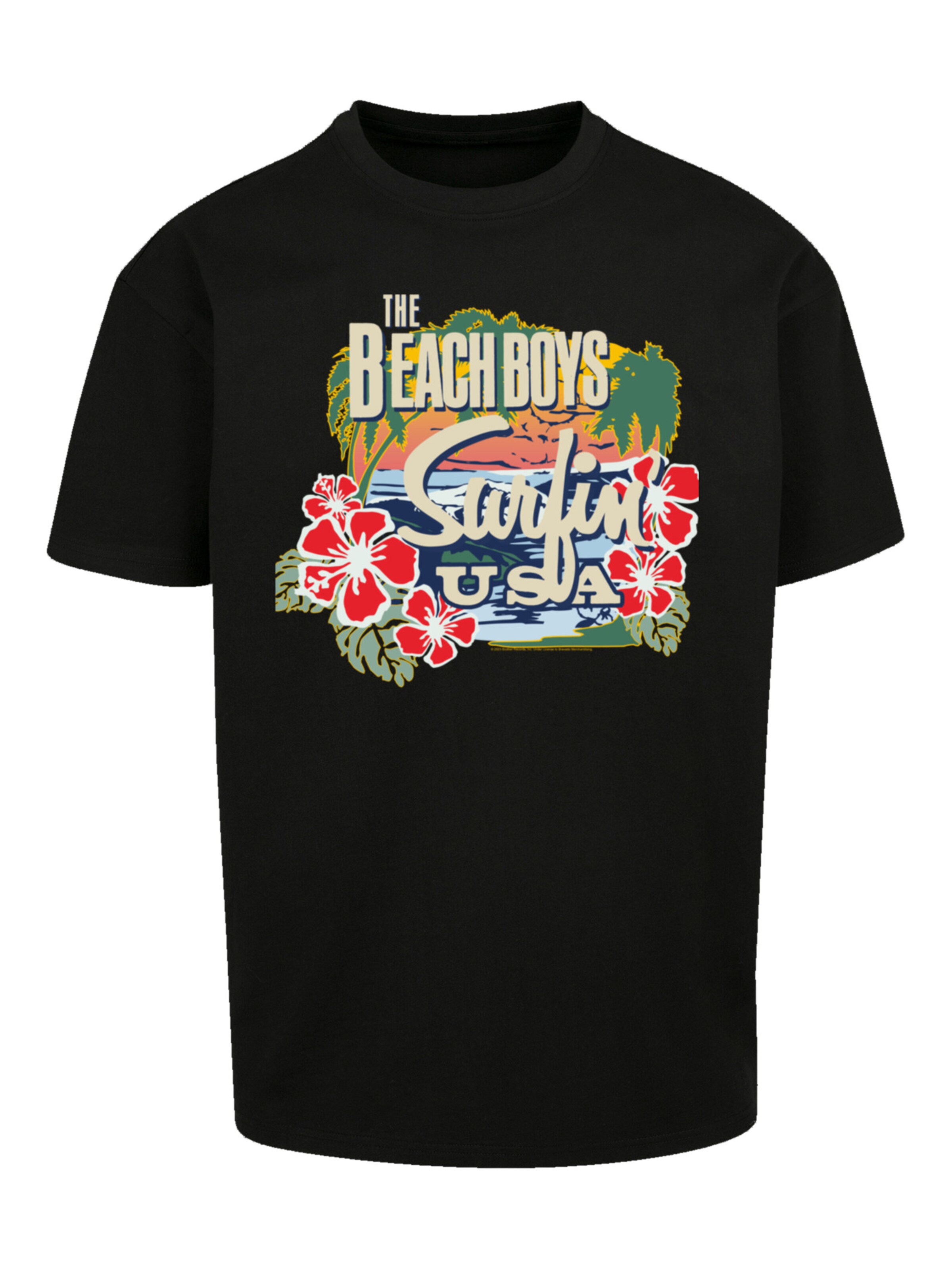 T-Shirt 'The Beach Boys Tropical' F4NT4STIC en noir : devant