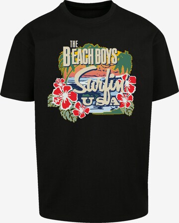 F4NT4STIC Shirt 'The Beach Boys Tropical' in Black: front
