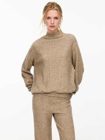 Pull&Bear Pulóver - bézs: elől