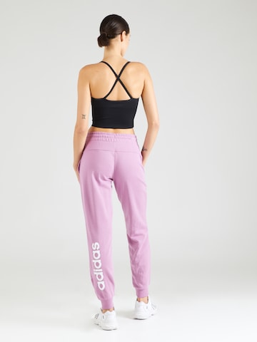 ADIDAS SPORTSWEAR Tapered Sporthose 'Essentials' in Lila