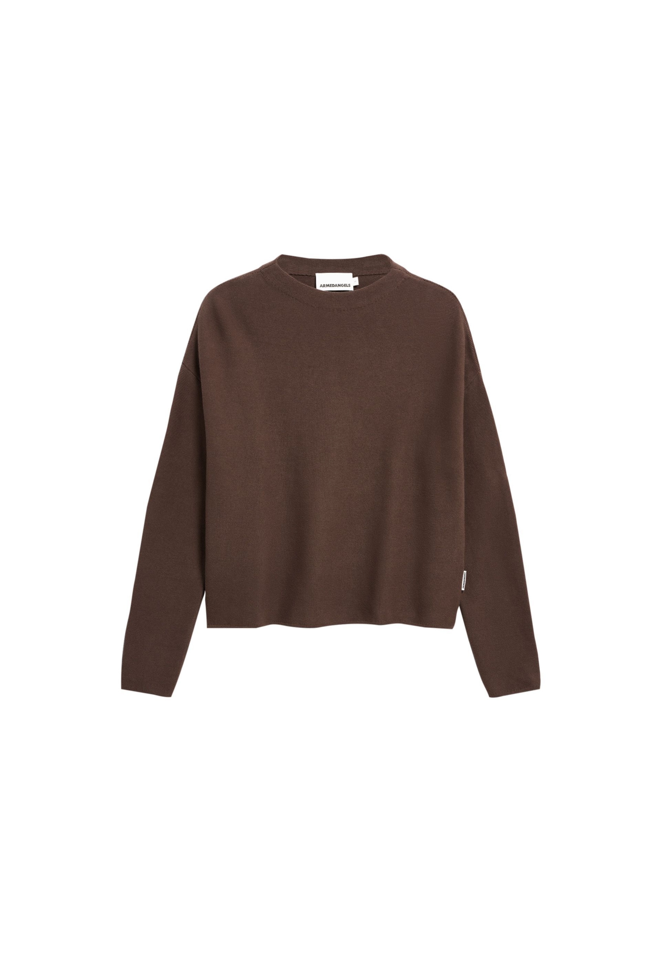 ARMEDANGELS Pullover 'MERINAA' in Braun: Vorderseite