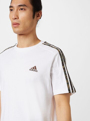 ADIDAS SPORTSWEAR Funkční tričko 'Essentials 3-Stripes' – bílá