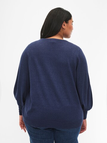 Zizzi Sweater 'ELLA' in Blue