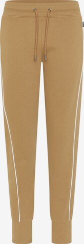 CHIEMSEE Tapered Pants in Brown: front