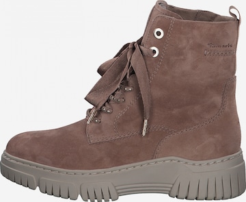 Tamaris Pure Relax Lace-Up Ankle Boots in Brown