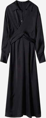 Robe-chemise 'Oso' MANGO en noir : devant