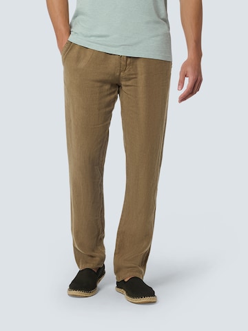 No Excess Regular Pants in Brown: front