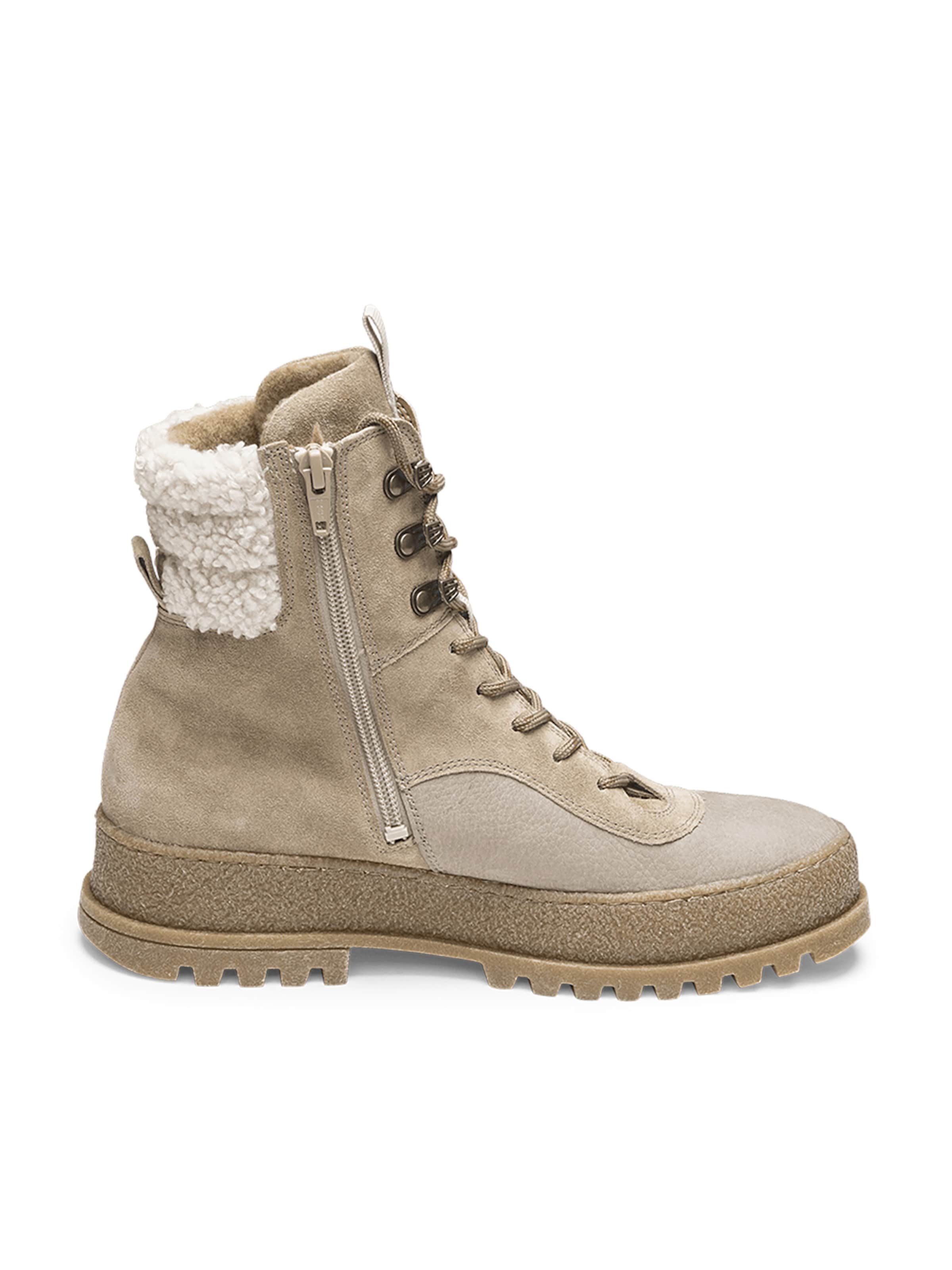 VITAFORM Schnürstiefelette in Beige