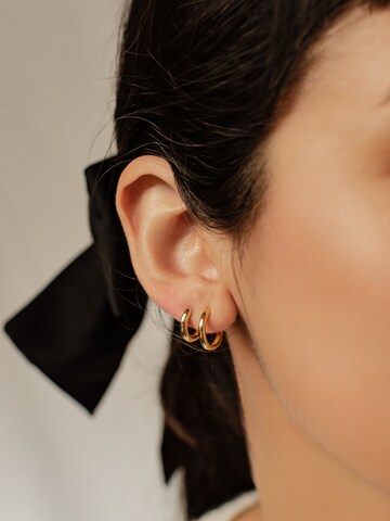 Hey Happiness - Pendientes 'Balance Duo' en oro