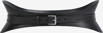 Haute Cuir Gürtel 'Crescent Corset Belt' in Schwarz: Vorderseite