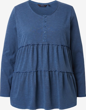 Ulla Popken Shirt in Blauw: voorkant