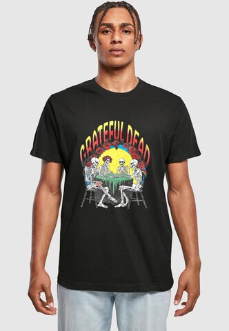 Merchcode Shirt 'Grateful Dead Poker Game' in Zwart: voorkant