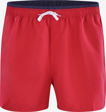 bugatti Board Shorts ' CHRIS ' in Red: front