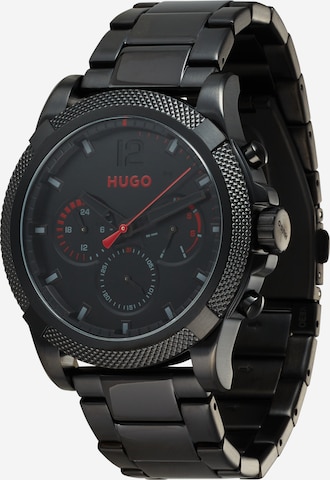 HUGO Red Analog watch in Black: front