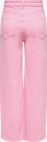 ONLY - Perna larga Calças de ganga em rosa