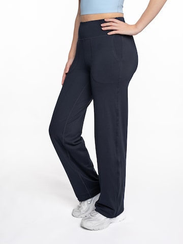 mymotus Wide leg Sportbroek 'Damen Sporthose , myotus® ladies jazzpant YW101' in Blauw