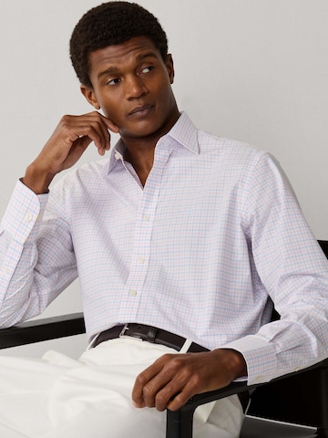 Coupe regular Chemise 'POPLIN TATTERSALL' Hackett London en blanc