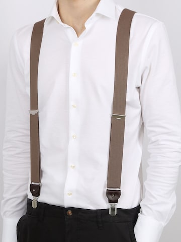 Profuomo Bretels in Bruin: voorkant