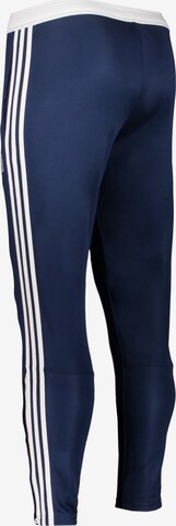 ADIDAS PERFORMANCE Skinny Workout Pants 'FC Schalke 04' in Blue
