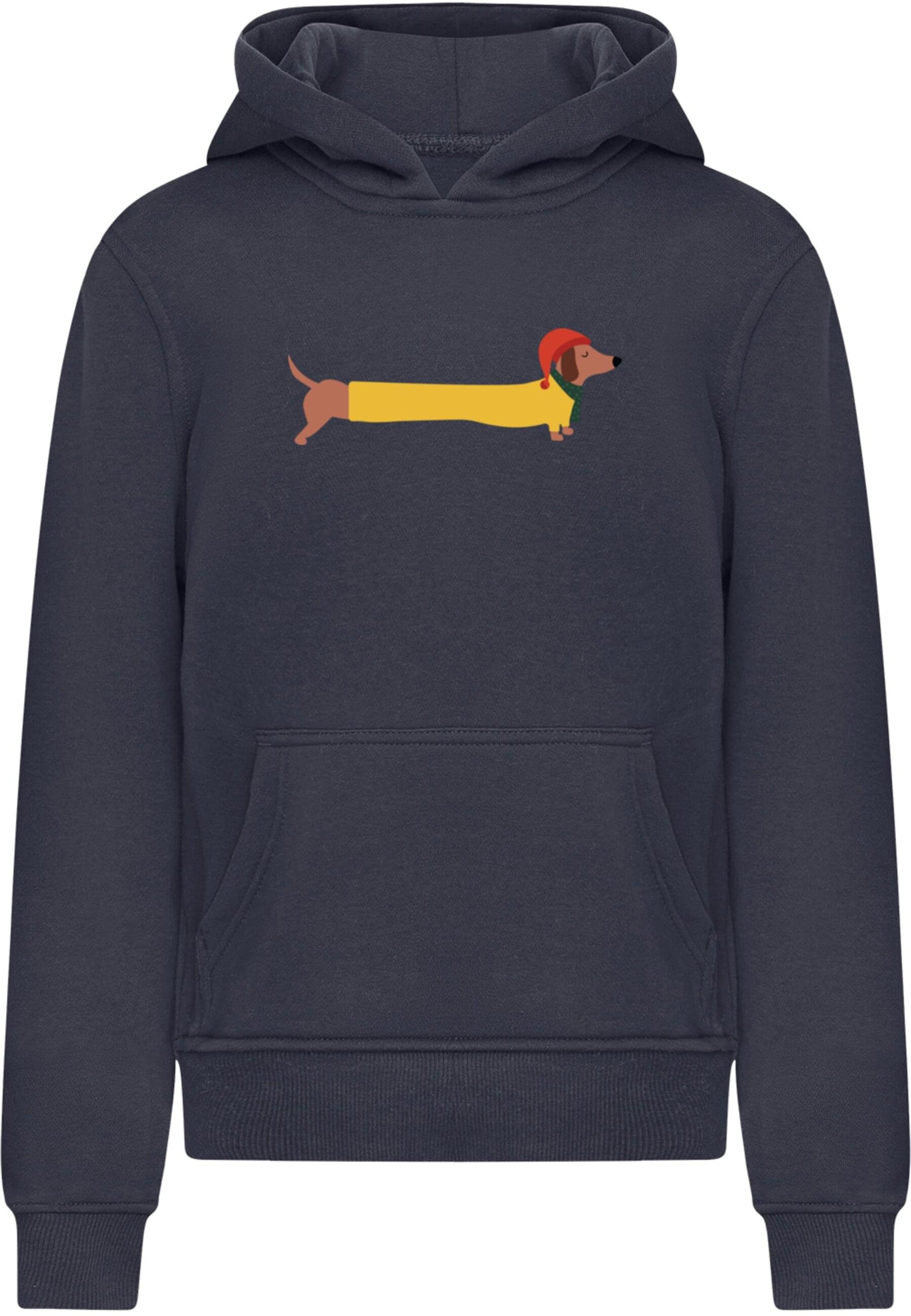 Merchcode Sweatshirt 'Christmas Dog' in Blue: front