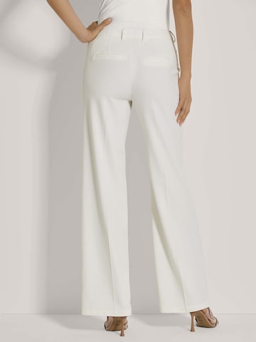 Wide Leg Pantalon à plis MADELEINE en blanc