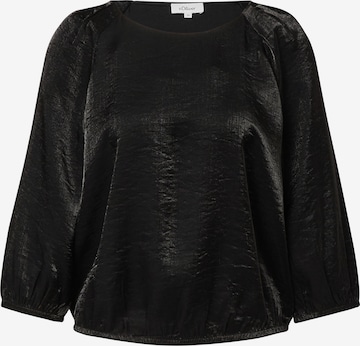 s.Oliver Blouse in Zwart: voorkant