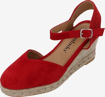 Palado Sandale 'Palado Sathos' in Rot: Vorderseite
