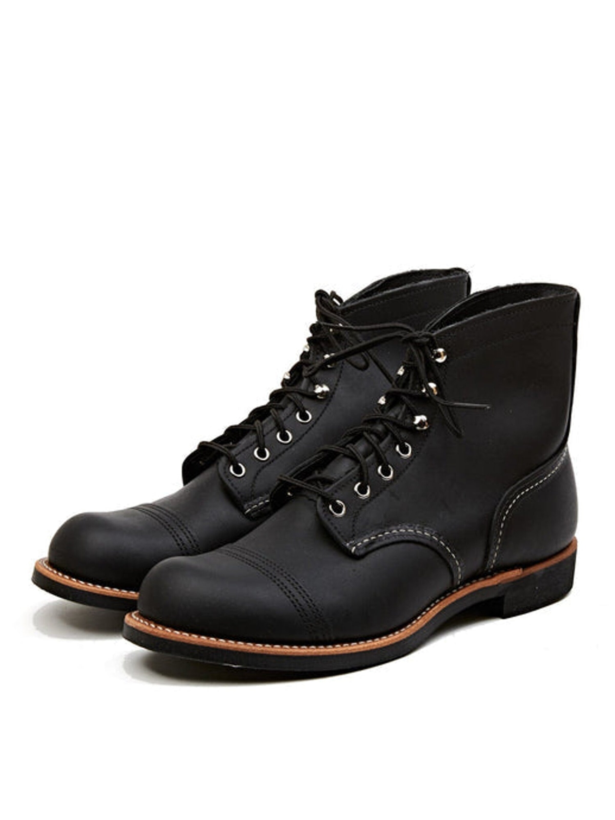 RED WING SHOES Lace-up boot '8084 Iron Ranger Black' in Black