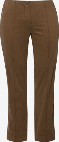 Pantalon Ulla Popken en marron : devant