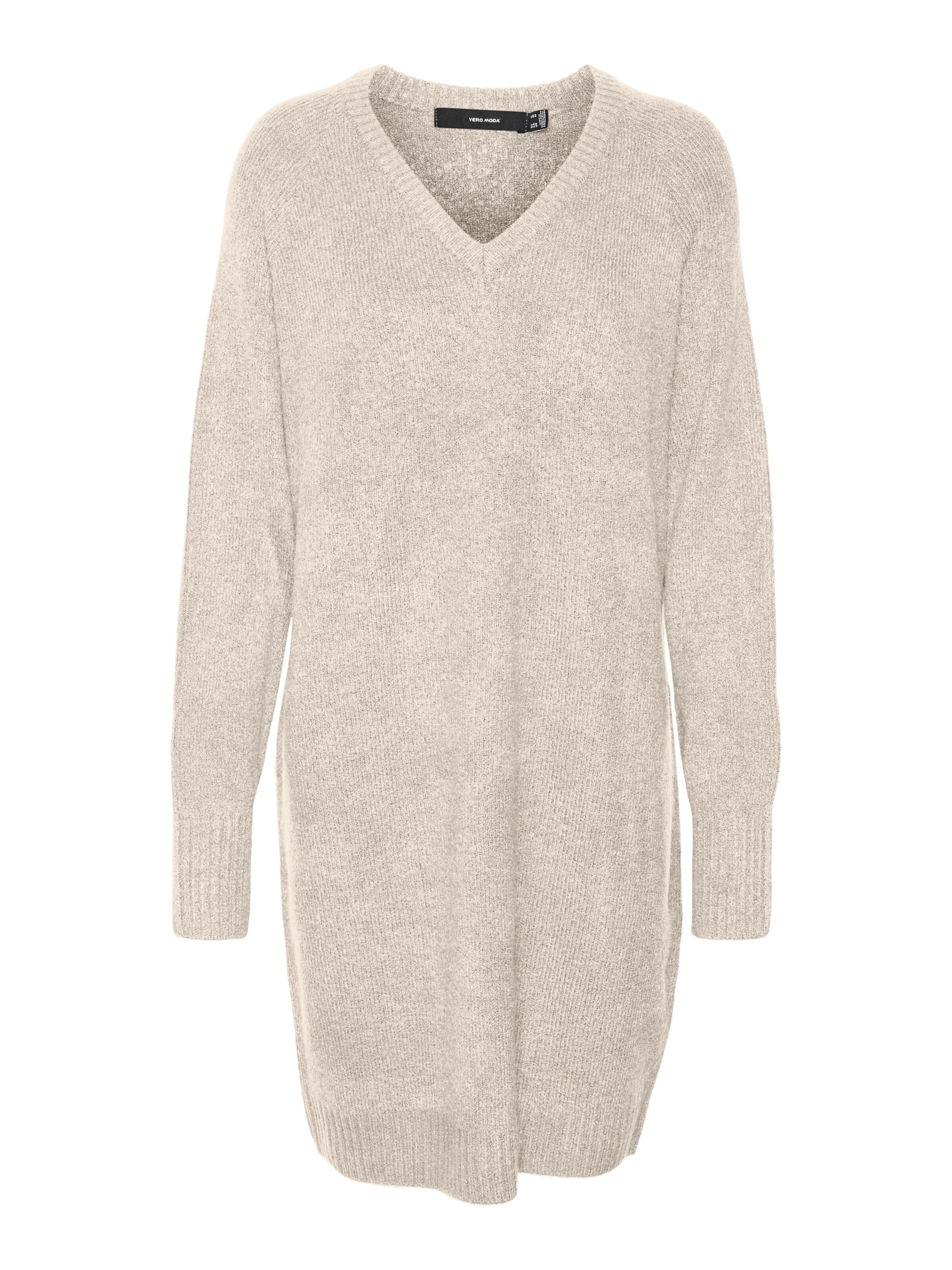 Robes en maille 'Ellylefile' VERO MODA en beige : devant
