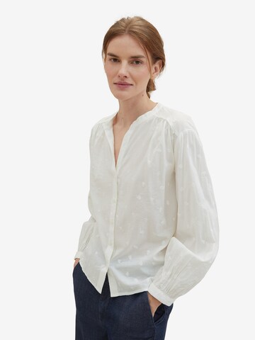 TOM TAILOR Bluse in Weiß