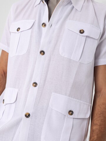 Antioch Regular fit Button Up Shirt in White