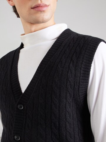 Lindbergh Knit cardigan in Black