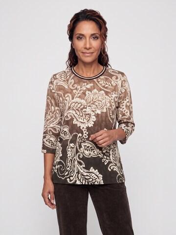 Olsen T-Shirt 'Hannah' in Braun: Vorderseite