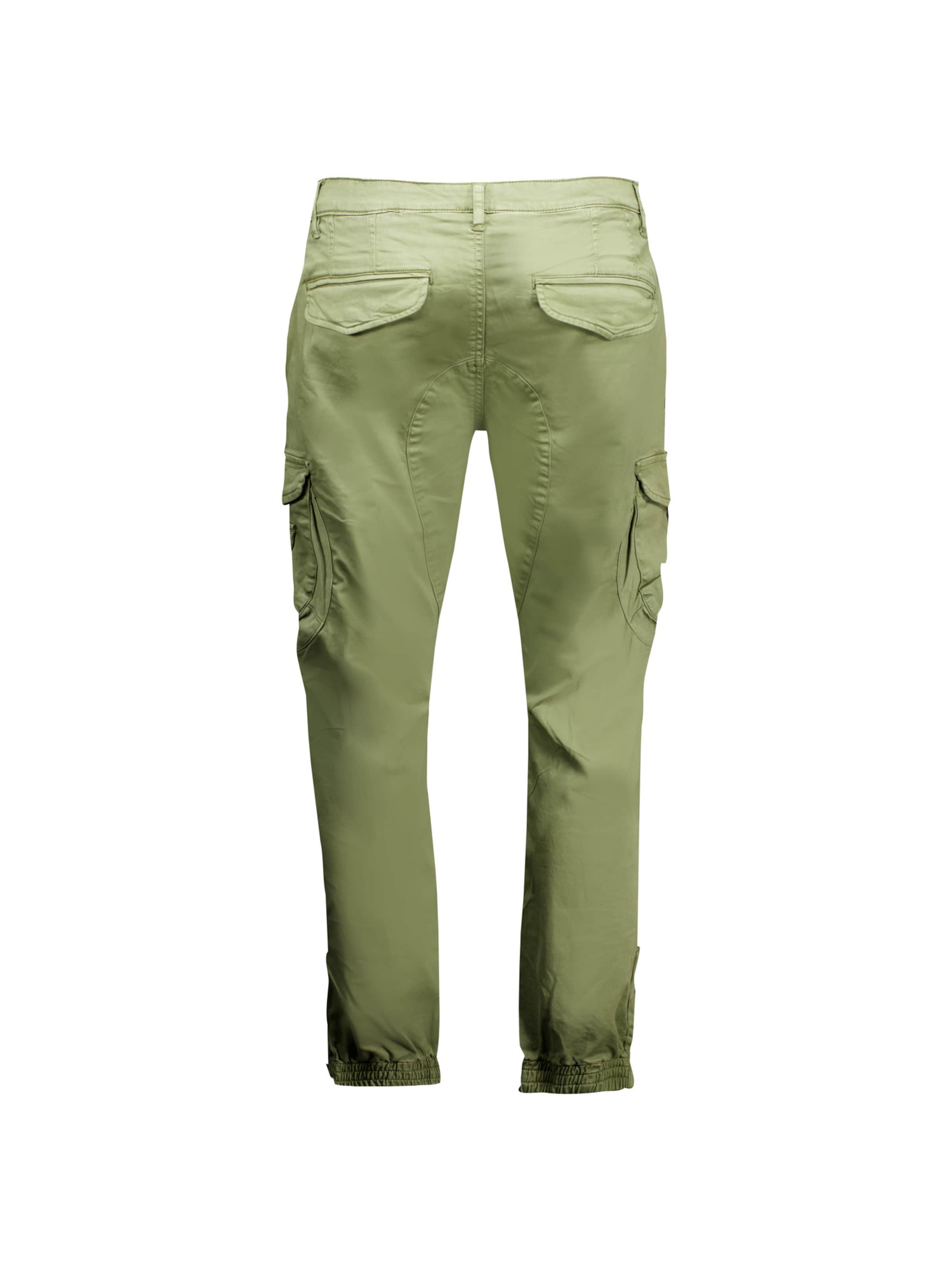 Effilé Pantalon cargo 'Garden' Deeluxe en vert