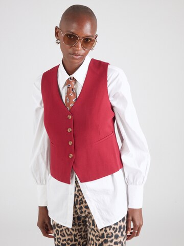 King Louie Gilet 'Bianca Marple' in Rood: voorkant