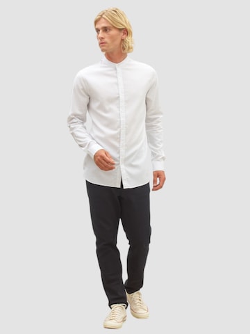 NOWADAYS Slim Fit Hemd 'Oxford Melange' in Weiß