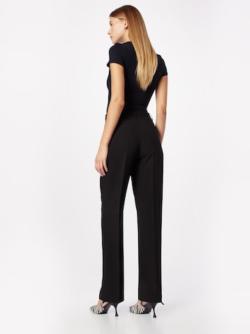 Part Two Regular Trousers with creases 'Birdie' in Black