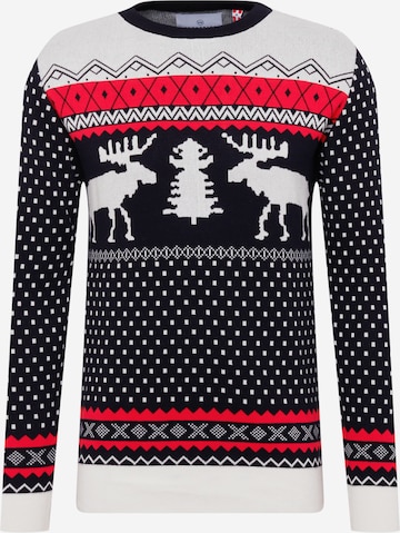 Kronstadt Regular fit Sweater 'Christmas' in Blue: front