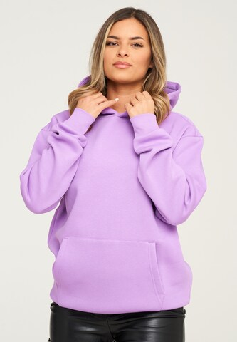 behype Sweatshirt 'COMFY' in Purple: front