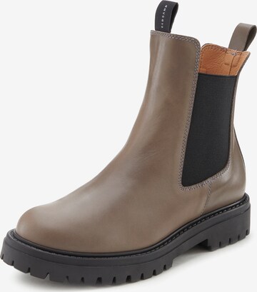 Elbsand Chelsea boots in Beige: voorkant