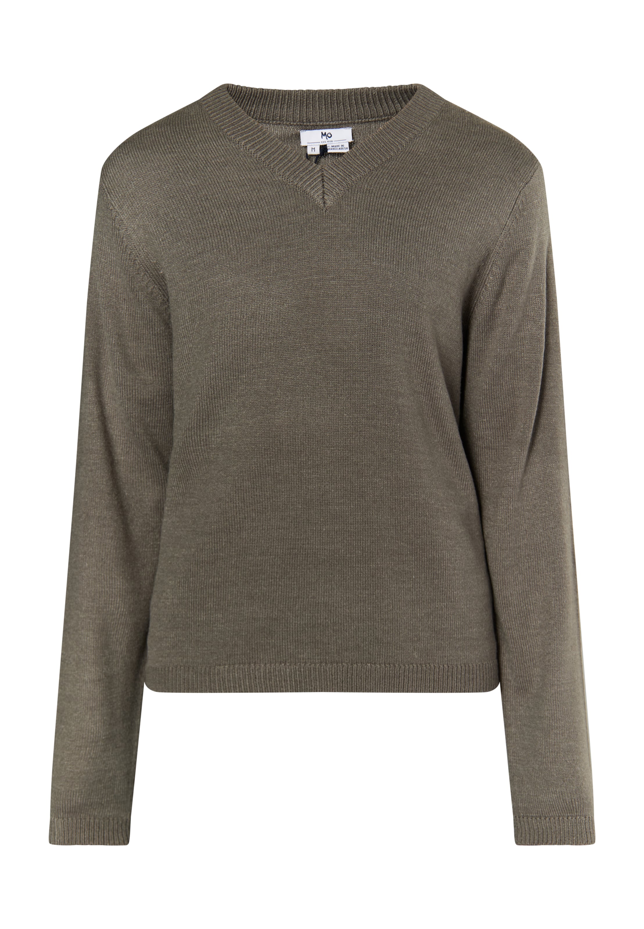 MO Sweter 'Reiswood' w kolorze szary: przód