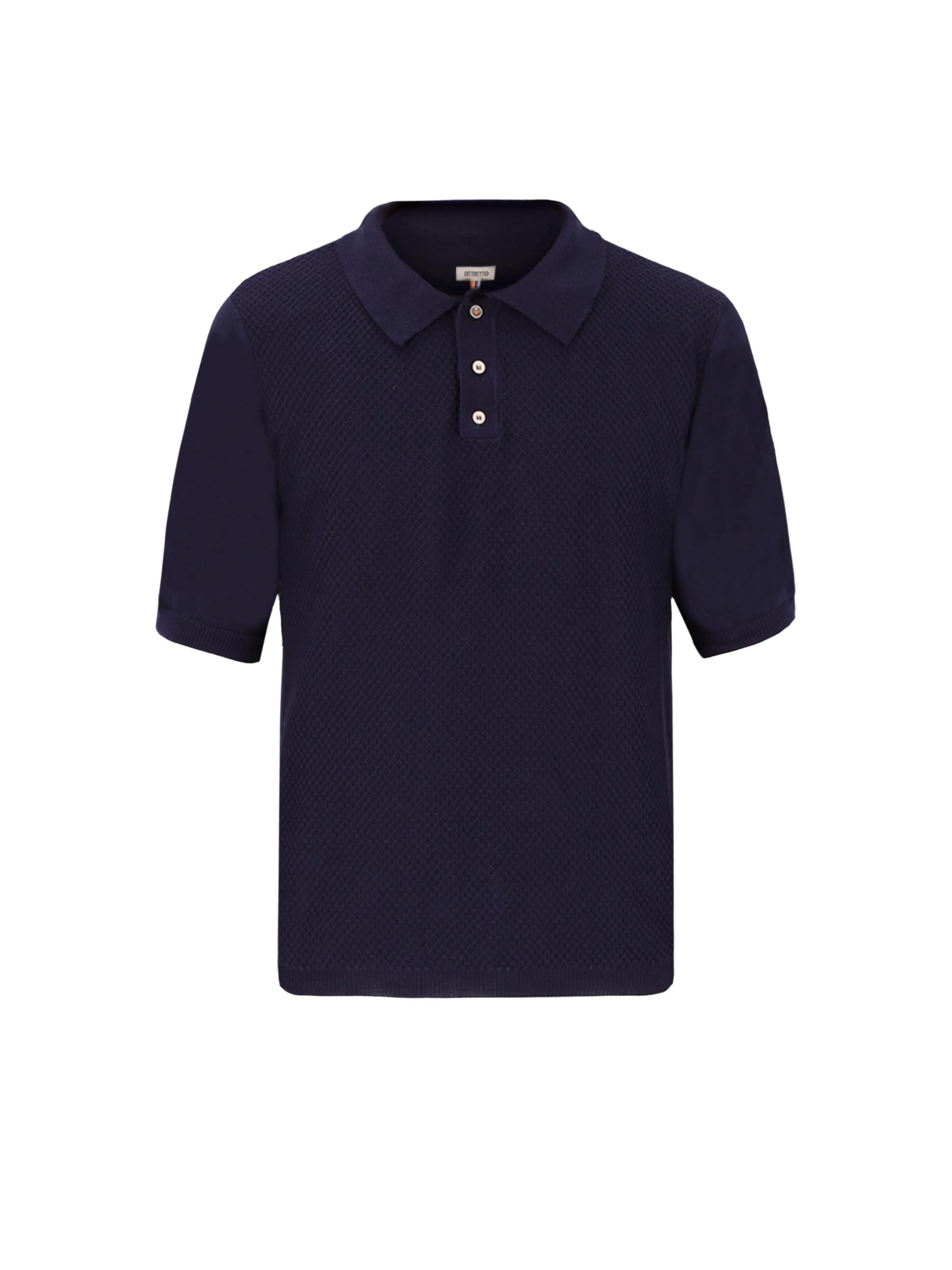 Distretto12 Poloshirt 'Zed' in Blau: Vorderseite