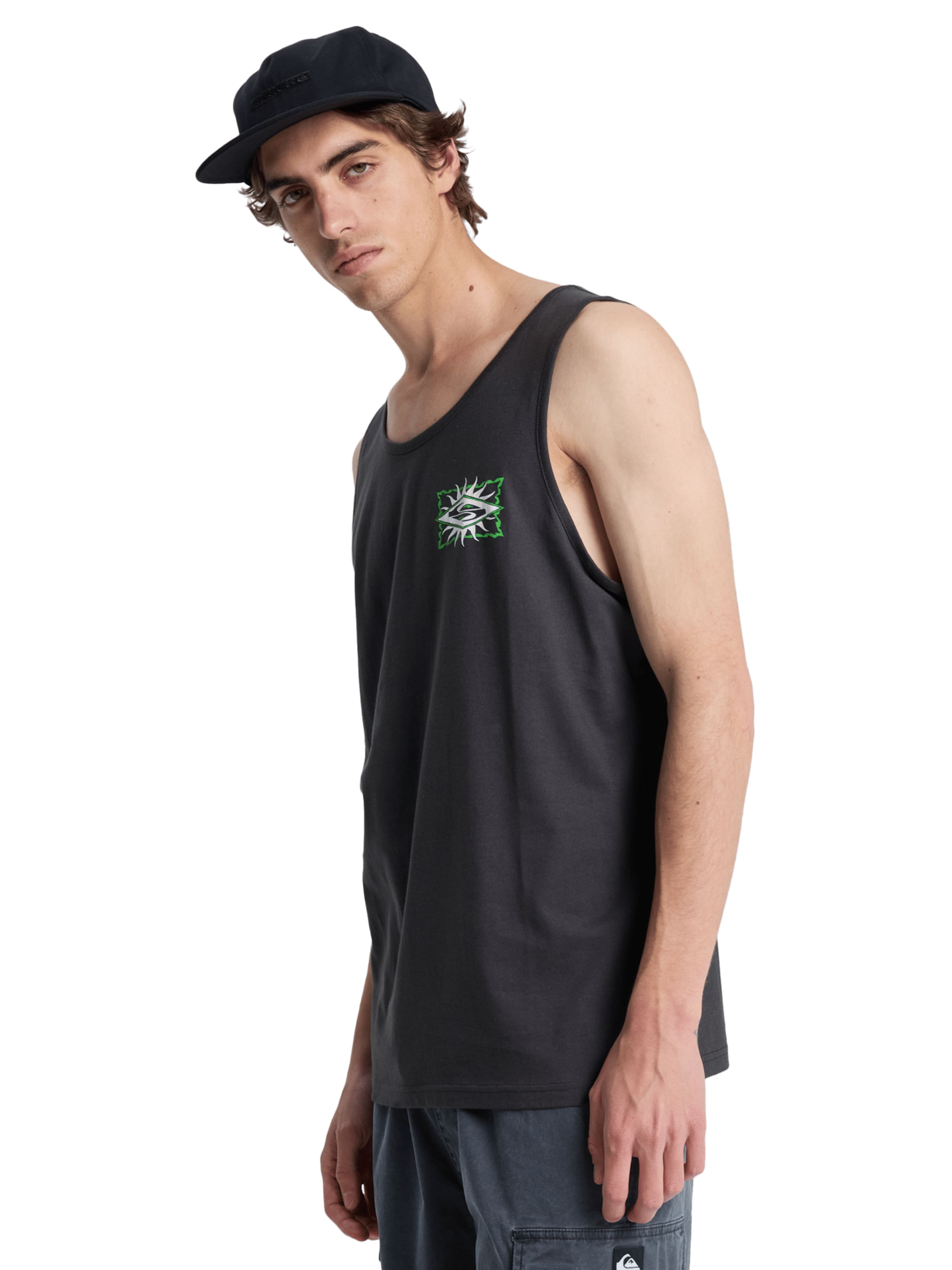 QUIKSILVER Top 'EV Starfish Stamp' in Schwarz